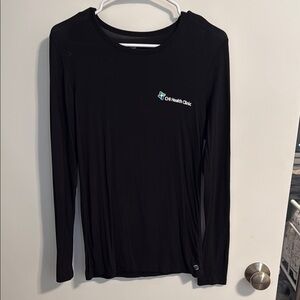 WonderWink Black Long Sleeve Shirt with Logo